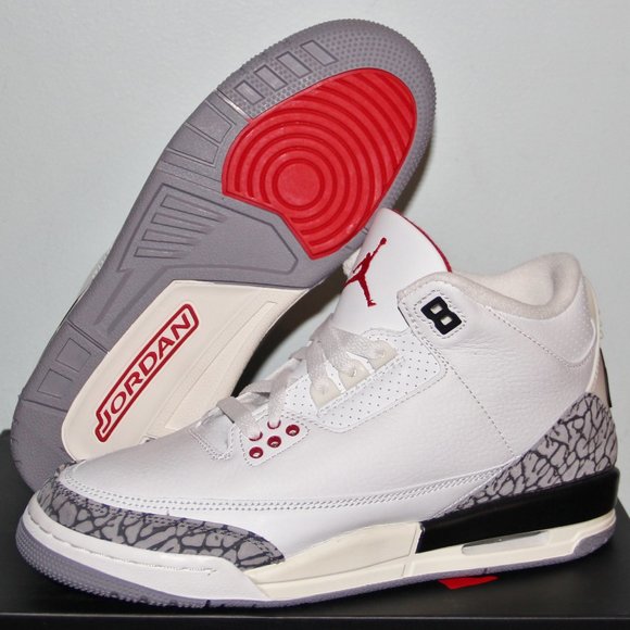 Nike Air Jordan 3 Retro GS White Cement Reimagined 4.5Y - Picture 1 of 6